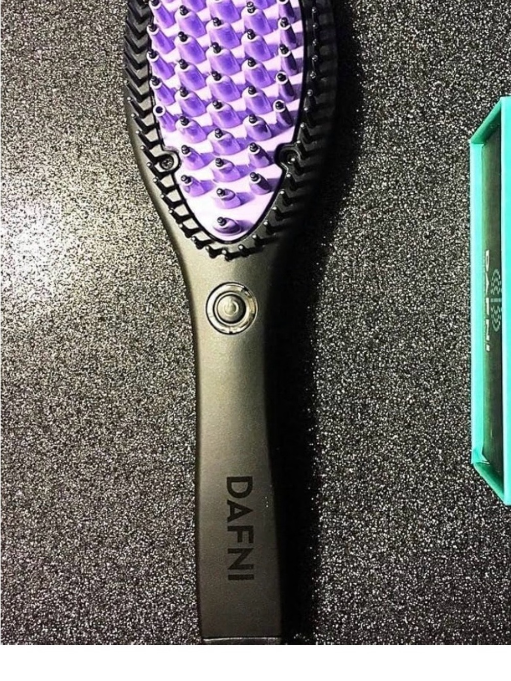 Purple Heated Straightening Brush – Smooth & Fast Styling